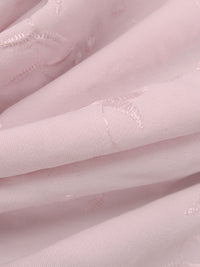Piggy Pink Polyester/Lycra Embroidered Vine Stretch Twill Suiting 57W