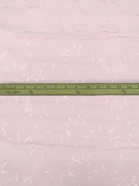Piggy Pink Polyester/Lycra Embroidered Vine Stretch Twill Suiting 57W