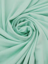 Sea Foam Green Polyester/Lycra Diamond Weave Double Knit 56W