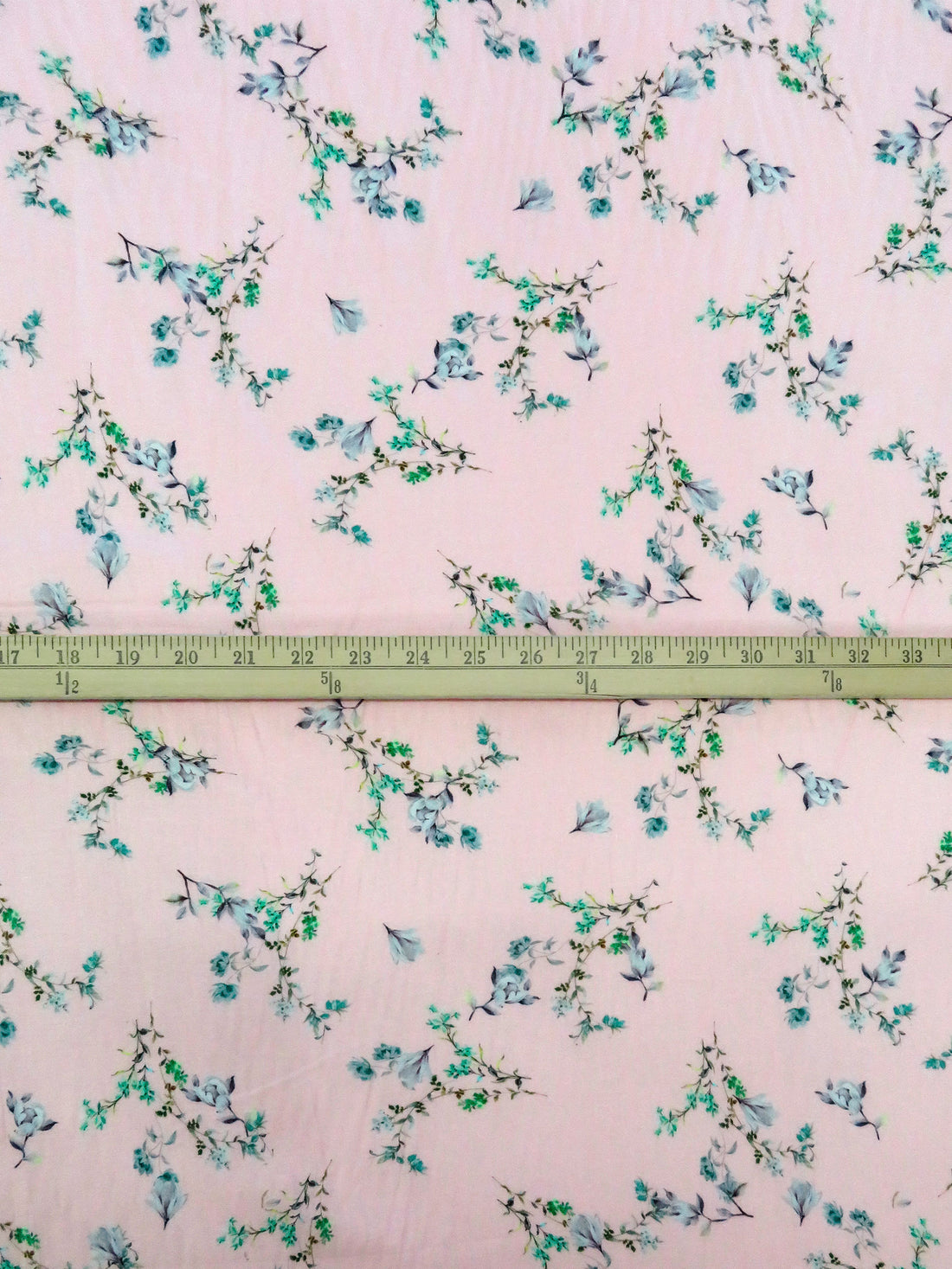 Cherry Blossom/Spearmint/Dark Dusty Lavender/Multi 100% Cotton Floral Branches Print Lawn 42W