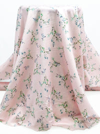 Cherry Blossom/Spearmint/Dark Dusty Lavender/Multi 100% Cotton Floral Branches Print Lawn 42W