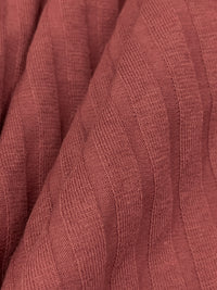 Deep Dusty Rose Cotton/Polyester/Lycra 10x7 Wide Rib Knit 48W