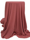 Deep Dusty Rose Cotton/Polyester/Lycra 10x7 Wide Rib Knit 48W