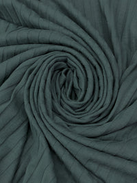 Slate Gray Cotton/Polyester/Lycra 10x7 Wide Rib Knit 46W