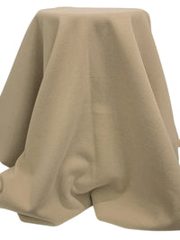 Tan Polyester/Viscose Brushed Double-Faced Heavy Sweater Knit - Imported From Italy - 58W