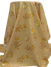 Camel/Marigold/Tangerine/Multi 100% Cotton Floral Print Lawn 42W