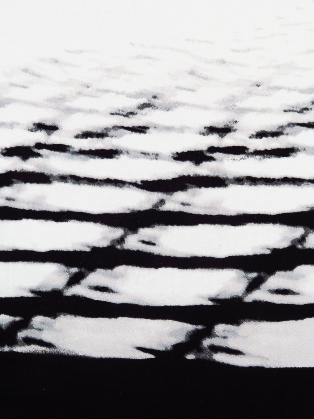 SOLD BY THE PANEL ONLY - Black/White/Dark Gray/Multi Rayon/Lycra Abstract Print Jersey Knit 60W