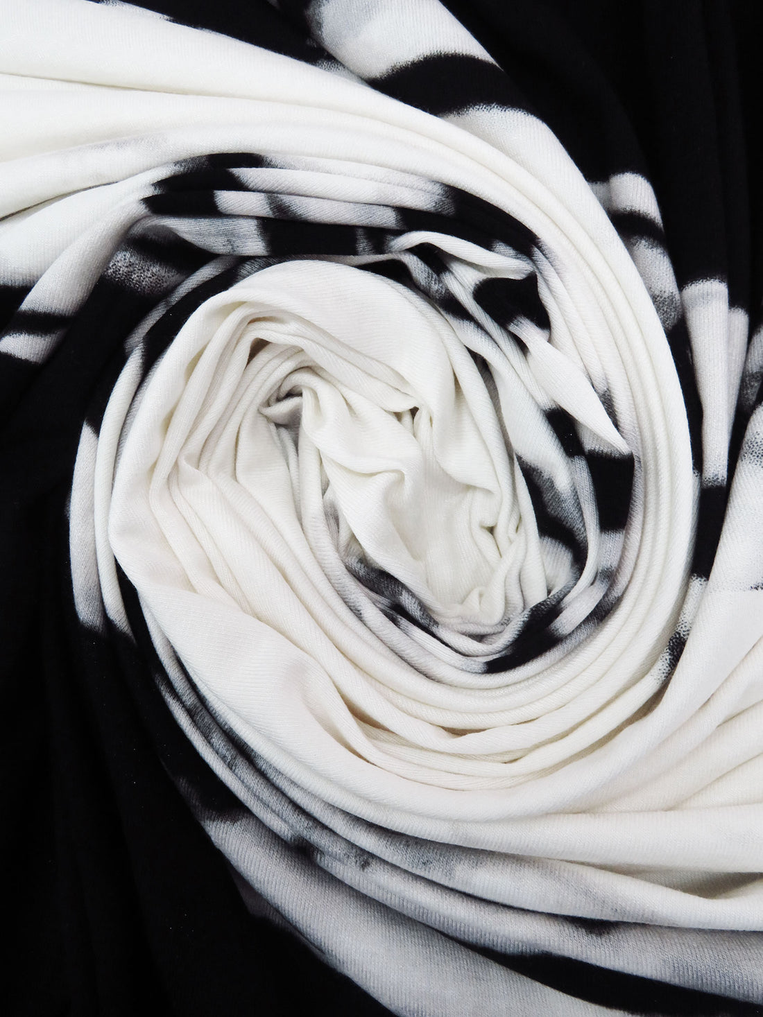 SOLD BY THE PANEL ONLY - Black/White/Dark Gray/Multi Rayon/Lycra Abstract Print Jersey Knit 60W