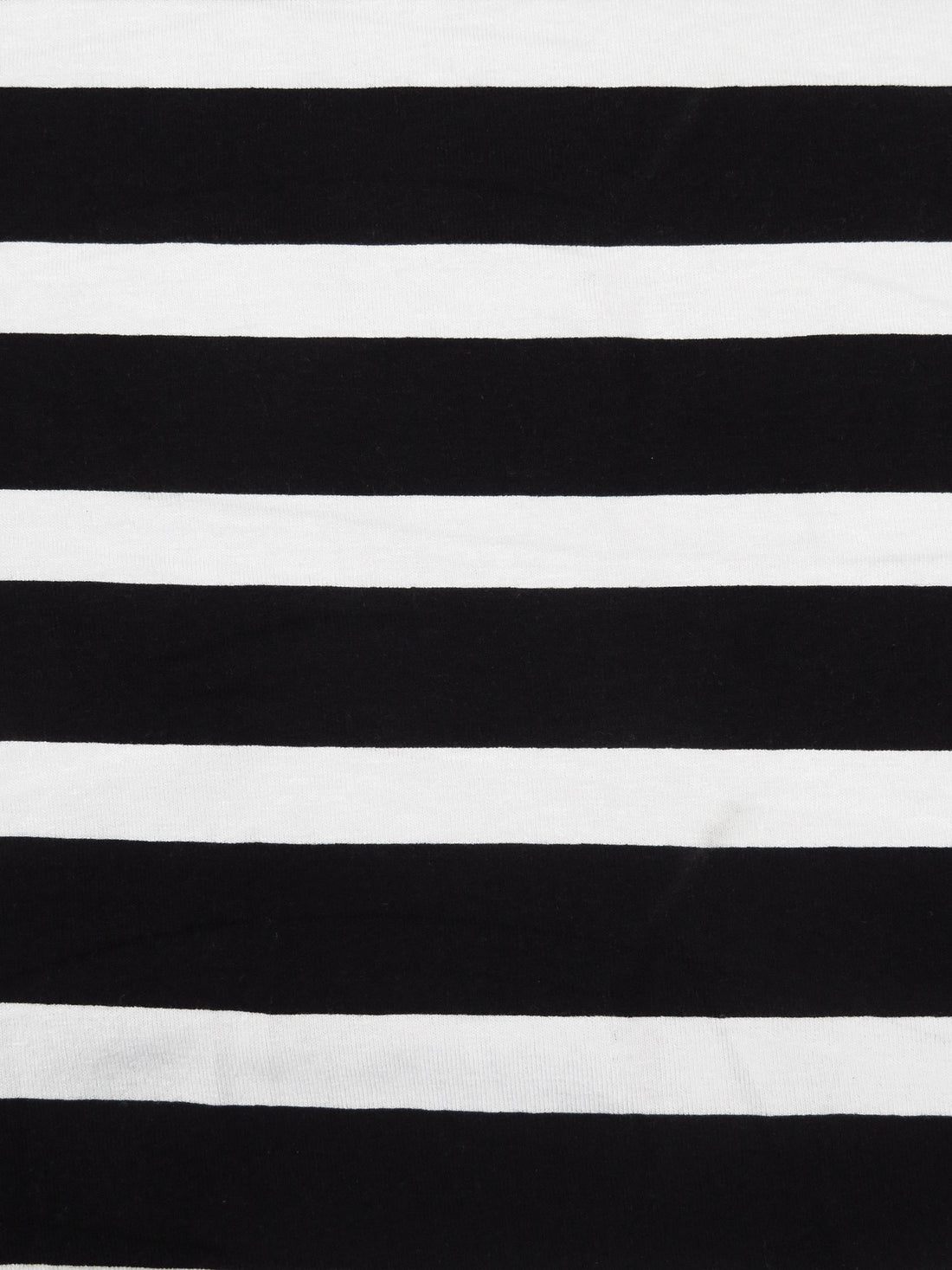 Black/White Rayon/Lycra Horizontal Stripe Print Jersey Knit 60W