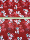 Sangria/White/Amaranth/Multi 100% Cotton Floral Print Voile 42W