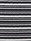 Black/White Polyester/Lycra Horizontal Stripe Rib Knit 52W