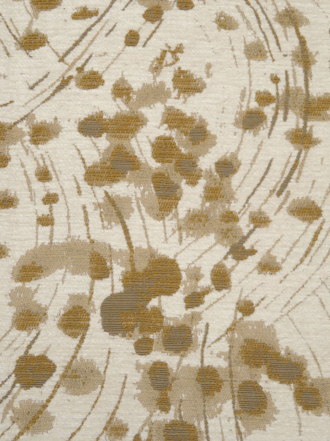 Bone/Sand/Muted Goldenrod/Stone Terrace 100% Polyester Abstract Organic Weave Tapestry Jacquard Upholstery Woven 56W