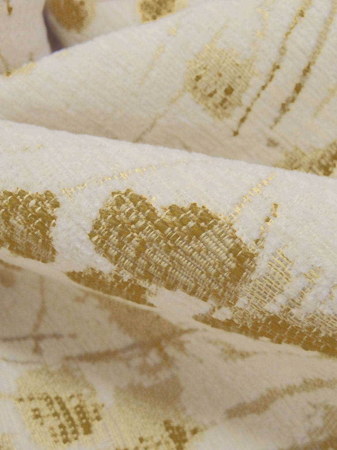 Bone/Sand/Muted Goldenrod/Stone Terrace 100% Polyester Abstract Organic Weave Tapestry Jacquard Upholstery Woven 56W