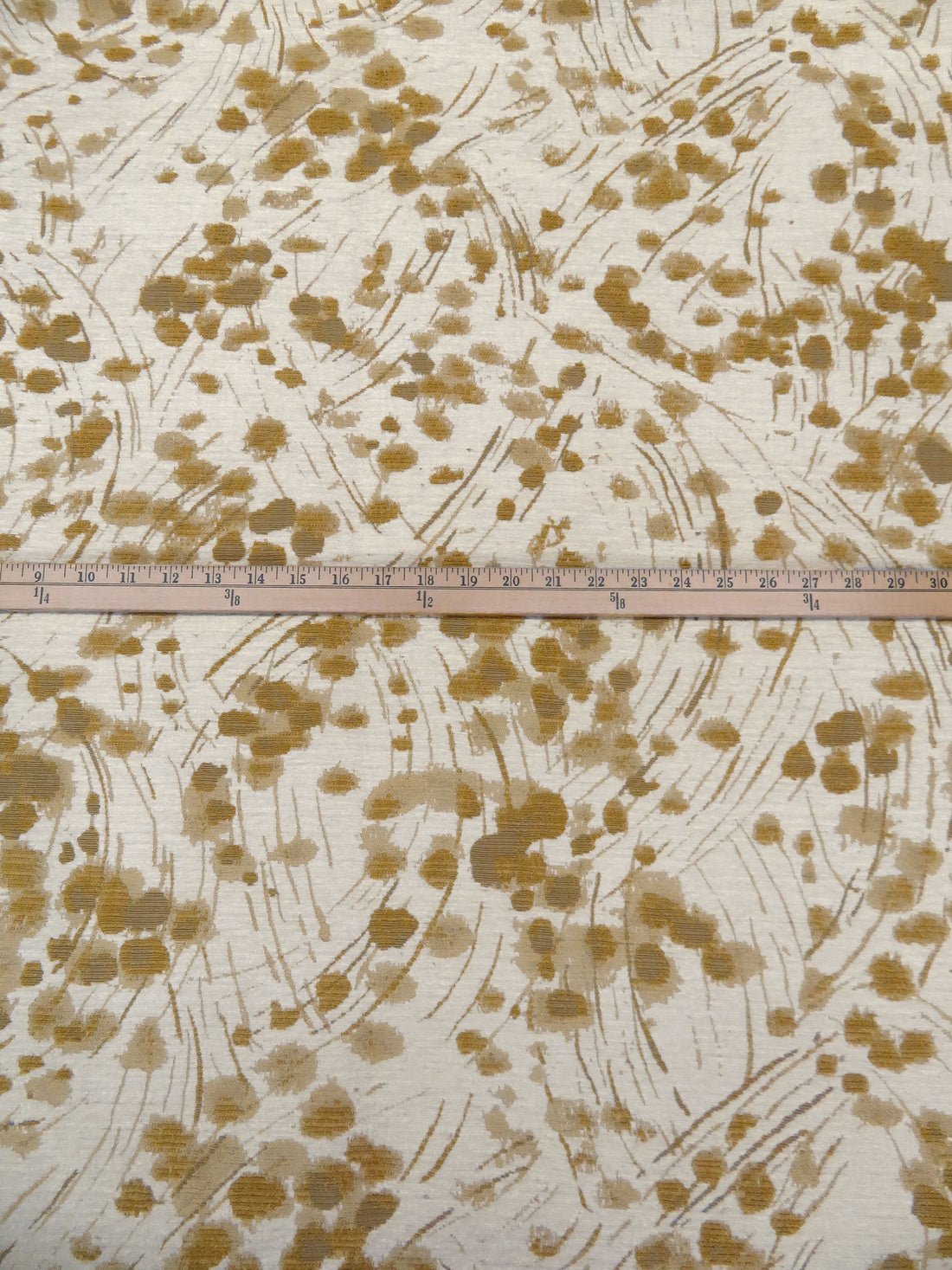 Bone/Sand/Muted Goldenrod/Stone Terrace 100% Polyester Abstract Organic Weave Tapestry Jacquard Upholstery Woven 56W