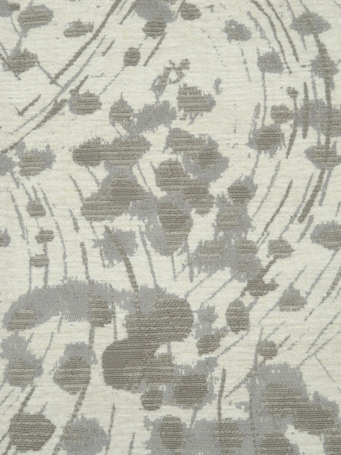 Bone/Stone Terrace/Silver 100% Polyester Abstract Organic Weave Tapestry Jacquard Upholstery Woven 56W