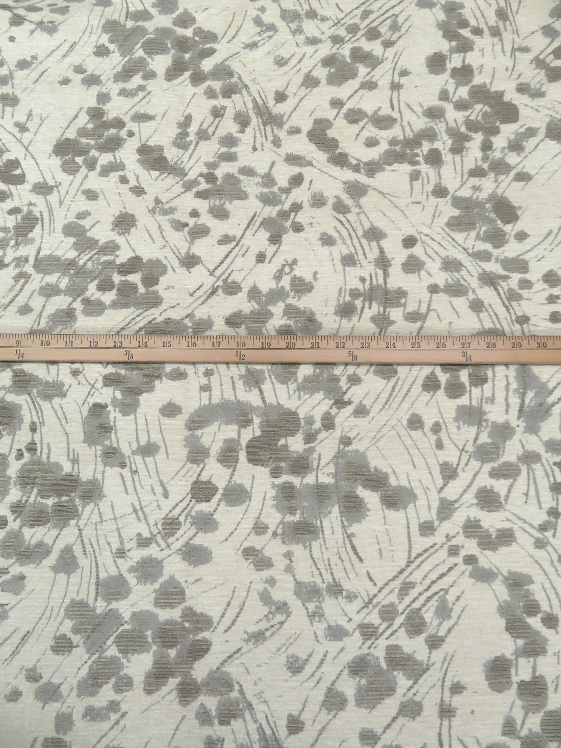 Bone/Stone Terrace/Silver 100% Polyester Abstract Organic Weave Tapestry Jacquard Upholstery Woven 56W