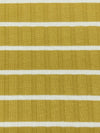 Vegas Gold/White Polyester/Lycra Horizontal Stripe Rib Knit 50W