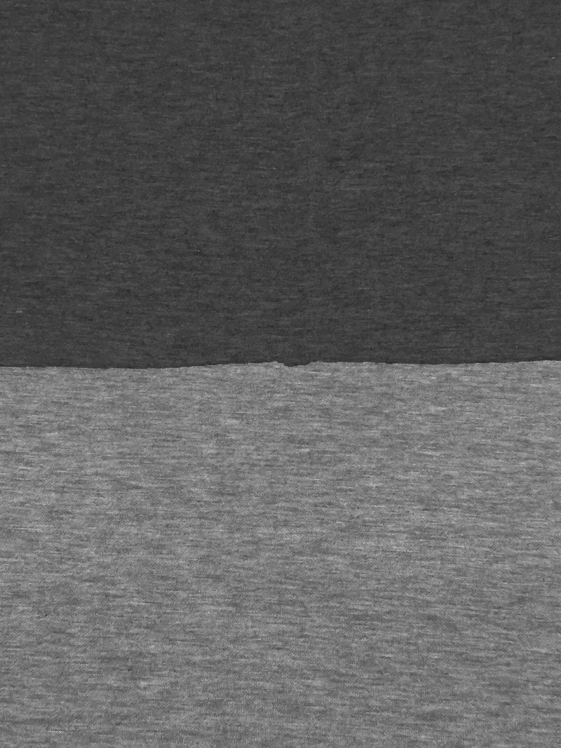 Dark Gray/Medium Gray Polyester/Rayon Double Faced Knit 56W