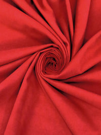 Maximum Red Polyester/Viscose/Elastane Brushed Coating - Imported From Italy - 56W