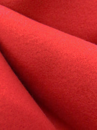 Maximum Red Polyester/Viscose/Elastane Brushed Coating - Imported From Italy - 56W