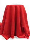 Maximum Red Polyester/Viscose/Elastane Brushed Coating - Imported From Italy - 56W