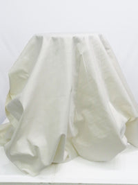 Fresh Cream Cotton/Lycra Novelty Cross-Hatch Weave Stretch Suiting 47W