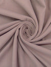 Light Mauve Taupe Polyester/Viscose/Elastane Brushed Coating - Imported From Italy - 54W