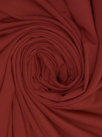 Rust Recycled Polyester/Spandex Brushed Activewear Knit - Corbeaux Clothing - 58W