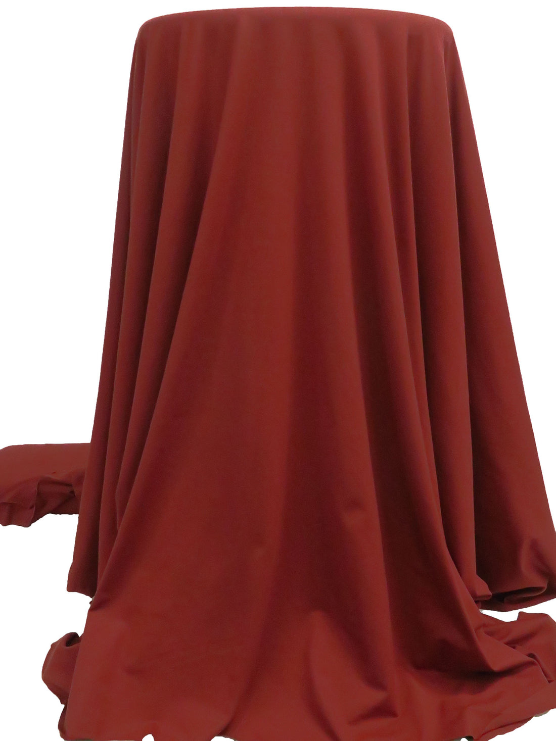 Rust Recycled Polyester/Spandex Brushed Activewear Knit - Corbeaux Clothing - 58W