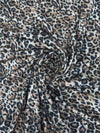 Dark Vanilla/Sncient Root Brown/Black Polyester/Rayon/Spandex Animal Print Sweater Knit 58W