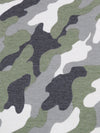 Artichoke/Muted Black/Seal Gray/Chalk Polyester/Lycra Camouflage Print French Terry Knit 60W