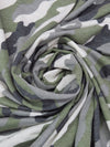 Artichoke/Muted Black/Seal Gray/Chalk Polyester/Lycra Camouflage Print French Terry Knit 60W