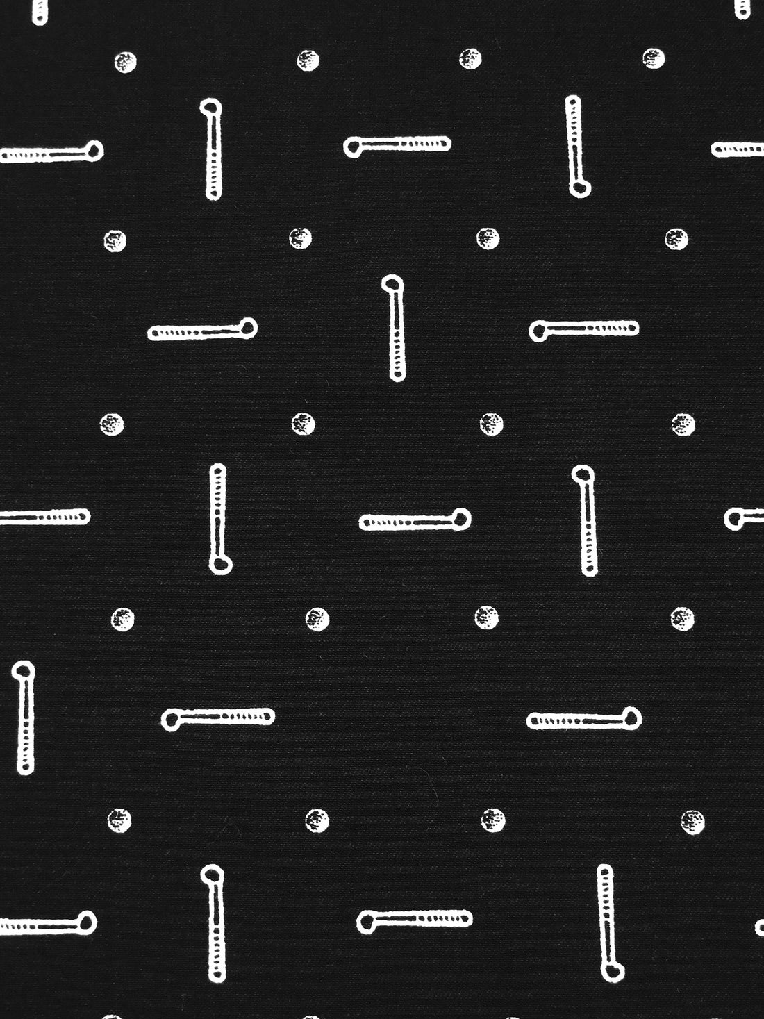 Black/White Rayon/Nylon/Lycra Golf Print Stretch Bengaline Suiting 56W