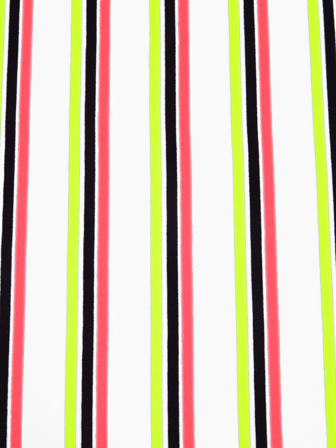 Highlighter Pink/Safety Yellow/White/Multi 100% Polyester Vertical Stripe Print Crepe Blouse Weight Woven 58W
