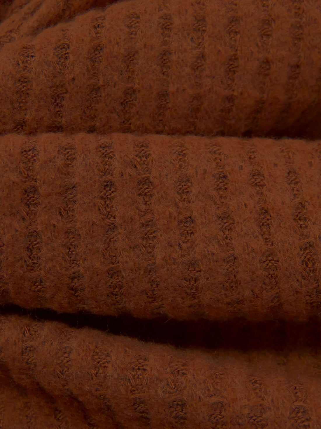 Cinnamon Rayon/Polyester/Lycra Waffle Weave Sweater Knit 56W