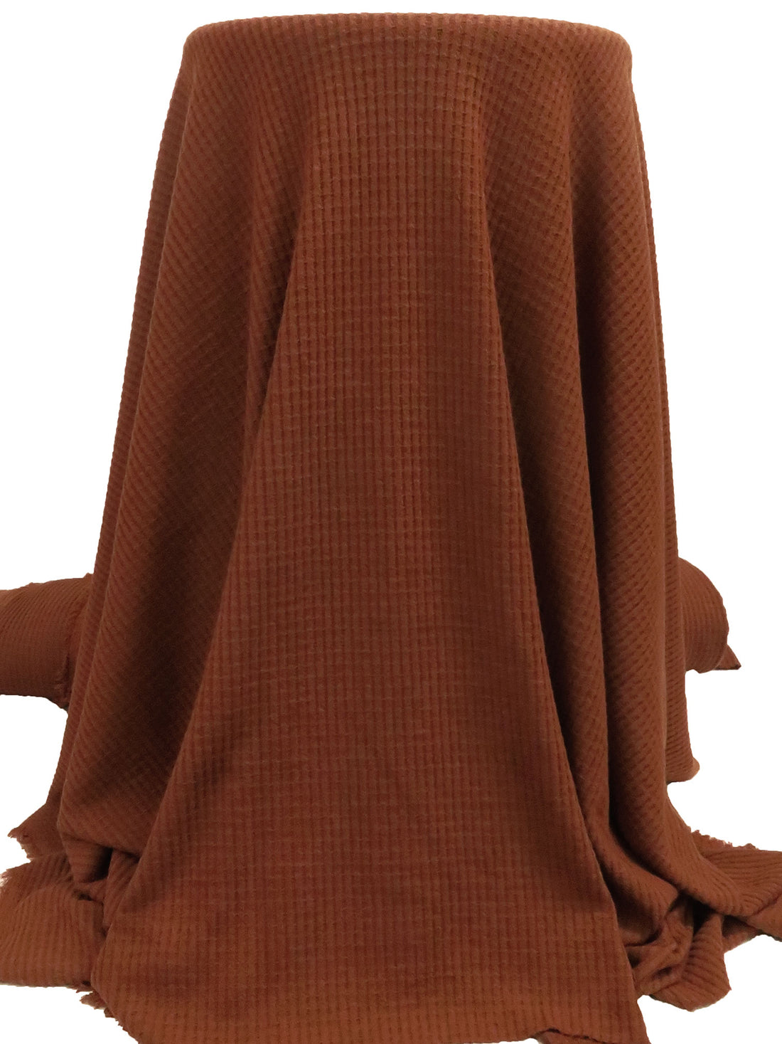 Cinnamon Rayon/Polyester/Lycra Waffle Weave Sweater Knit 56W