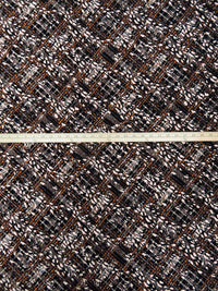 Black/Dusty Orange/Dust Strom Pink/Multi 100% Polyester Abstract Print Pleated Crinkle Knit - NY Designer - 55W