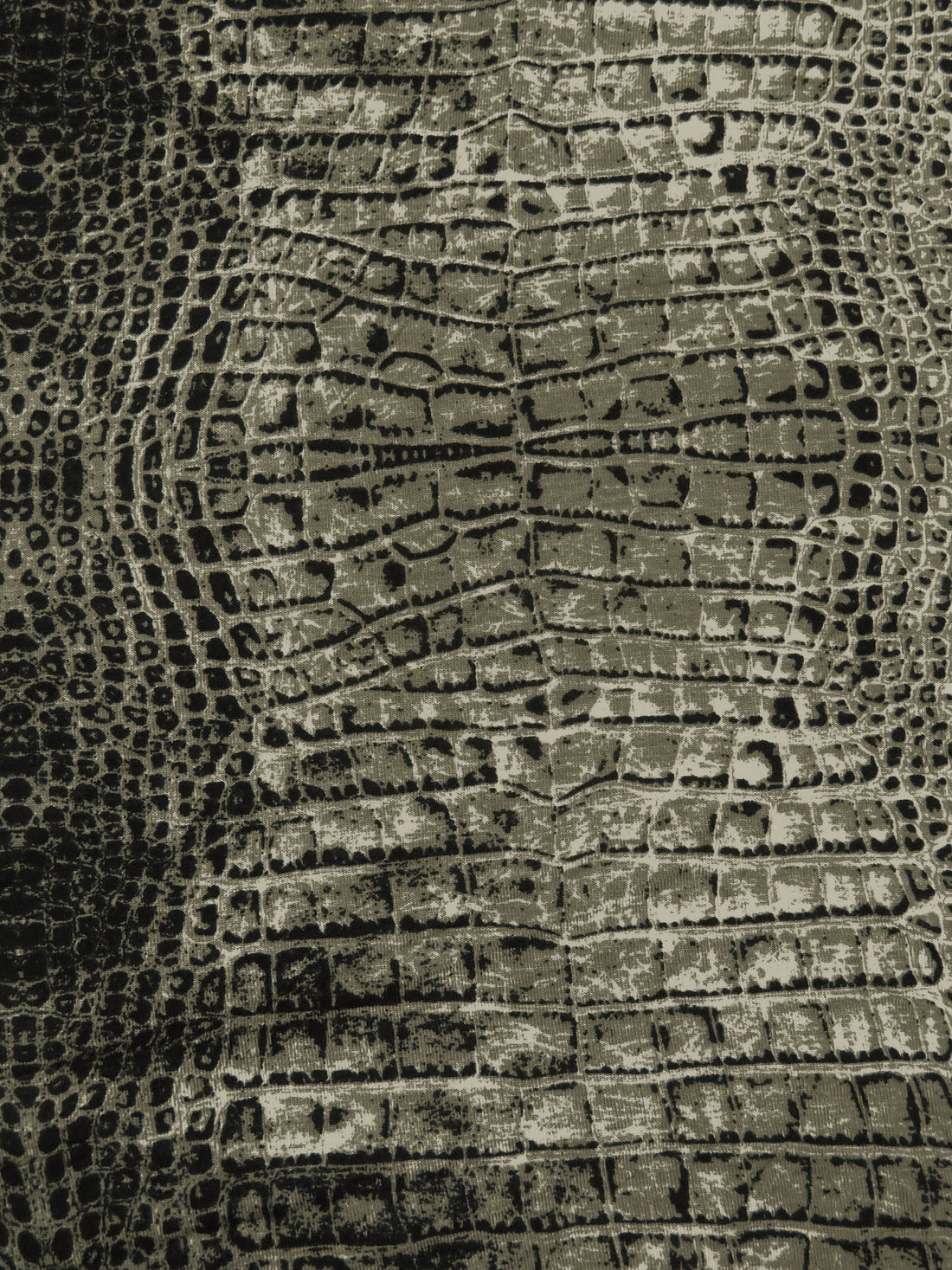 Muted Sage Gray/Black Rayon/Lycra Scales Print Jersey Knit - Imported From Italy - 60W