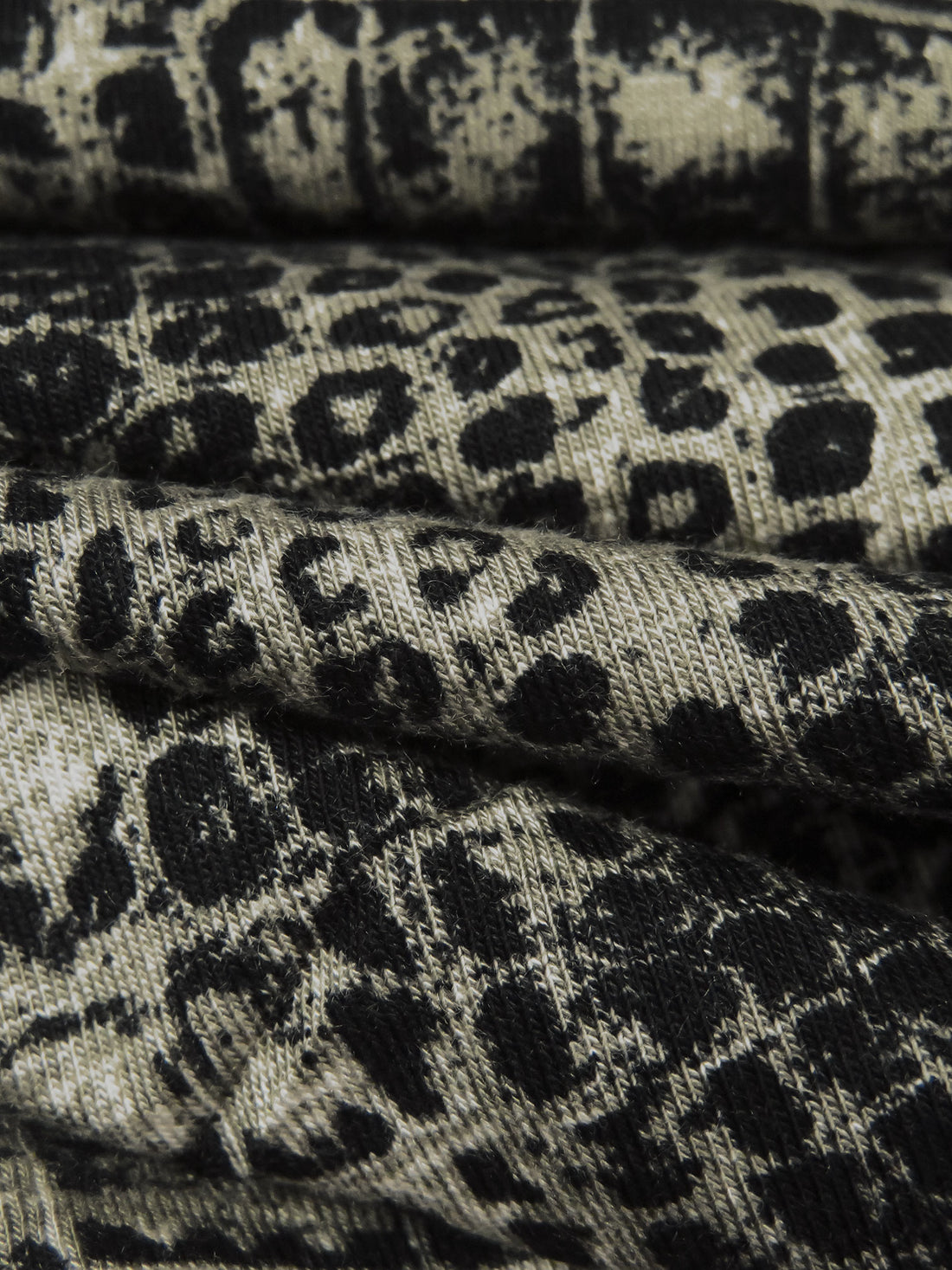 Muted Sage Gray/Black Rayon/Lycra Scales Print Jersey Knit - Imported From Italy - 60W