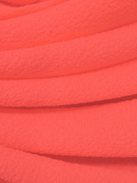 Neon Coral Polyester/Lycra Double Weave Crepe Suiting - Black Halo - 57W