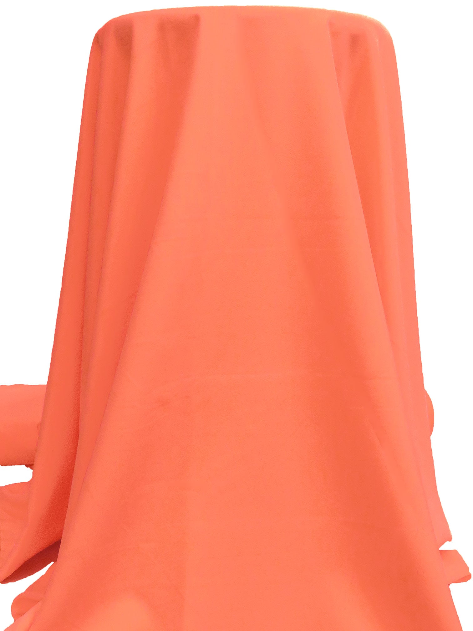 Peach Puff Polyester/Lycra Cady Stretch Suiting - Black Halo - 56W