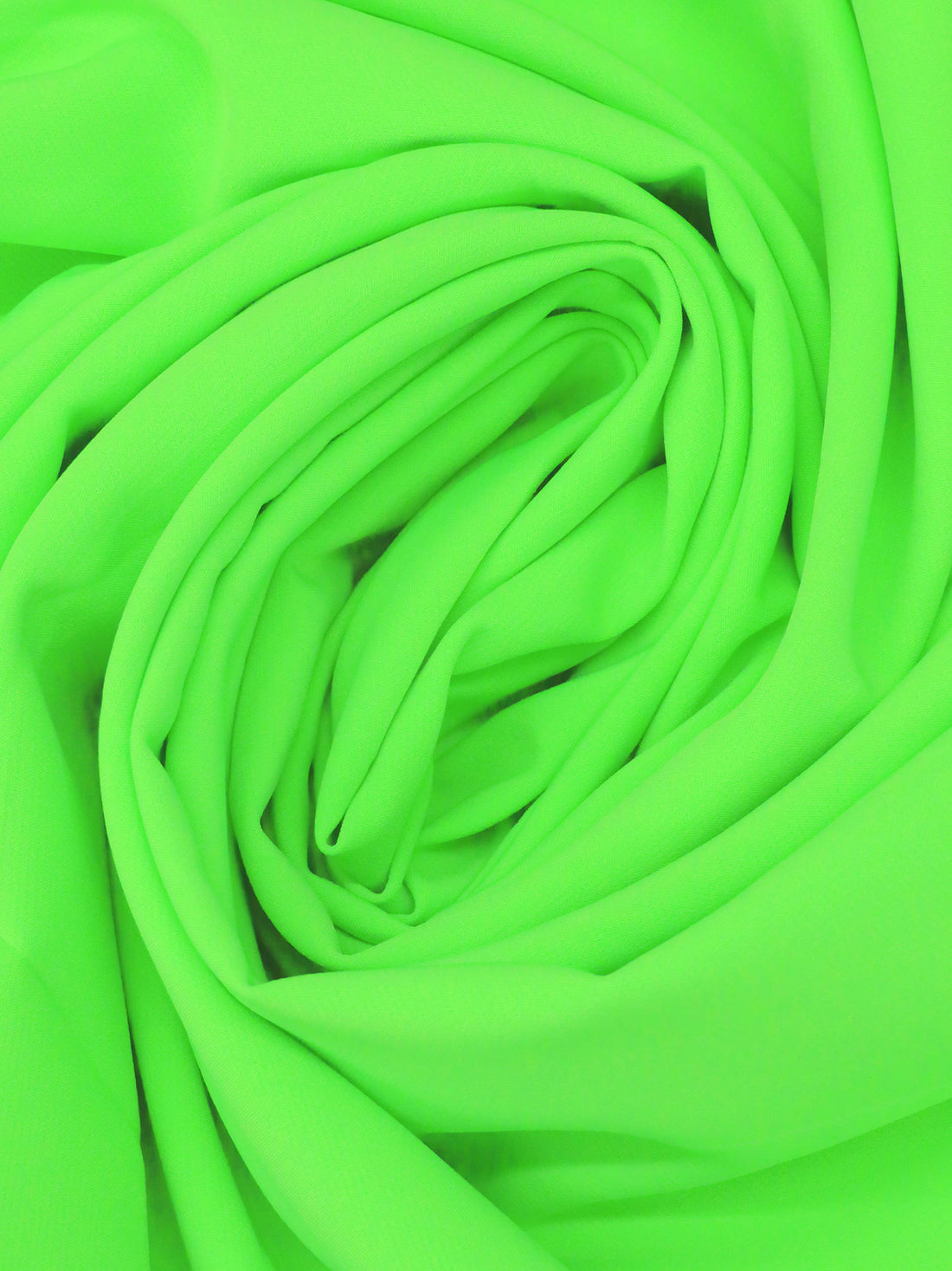 Neon Lime Polyester/Lycra Cady Stretch Suiting - Black Halo - 56W