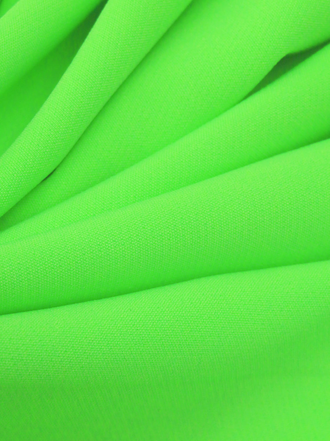 Neon Lime Polyester/Lycra Cady Stretch Suiting - Black Halo - 56W