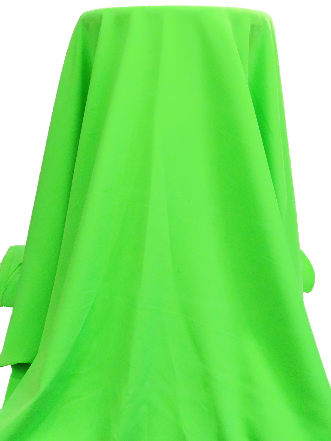 Neon Lime Polyester/Lycra Cady Stretch Suiting - Black Halo - 56W