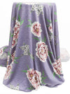 Heather Purple/Cherry Pink/Kelly Green/Multi Polyester/Rayon/Lycra Floral Print Slubbed Jersey Knit 56W