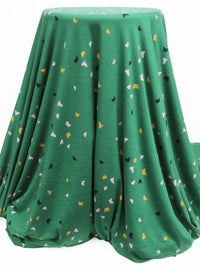 Irish Green/Taffy Pink/Goldenrod/Navy Polyester/Lycra Butterfly Print Double Brushed Knit 58W