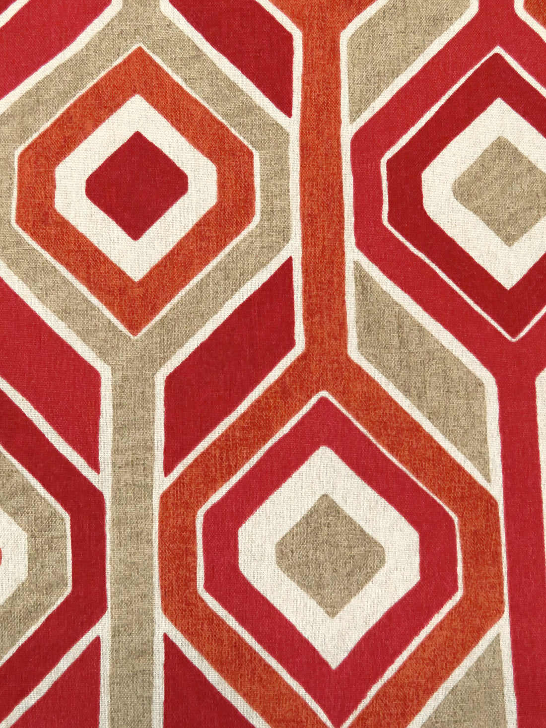 Auburn/Sand/Birch Brown/Multi 100% Polyester Geometric Print Outdoor Canvas 55W