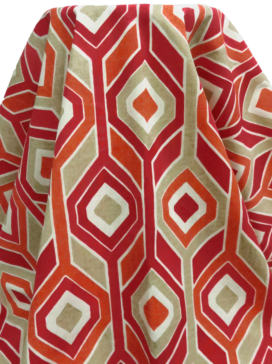 Auburn/Sand/Birch Brown/Multi 100% Polyester Geometric Print Outdoor Canvas 55W