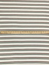 Alabaster/Earth Brown/Seaweed Rayon/Lycra Horizontal Stripe Rib Knit 54W