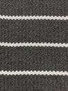 Granite Gray/White Polyester/Rayon Horizontal Stripe Waffle Weave Knit 54W